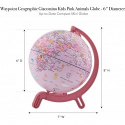 Giacomino Kids Pink Animals 6-inch Globe Up to Date Miniature Globe for Kids (Pink) $43.94 Geographic Globes