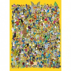 The Simpsons Cast of Thousands 1000 Piece Jigsaw Puzzle | Officially Licensed Simpsons Merchandise | Collectible Puzzle Featu...