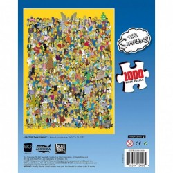 The Simpsons Cast of Thousands 1000 Piece Jigsaw Puzzle | Officially Licensed Simpsons Merchandise | Collectible Puzzle Featu...