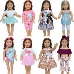 15 Pcs 18 Inch Girl Doll Clothes and Accessories for 18 Inch Doll Dress with Including 8 Complete Sets of Clothing Outfits $4...