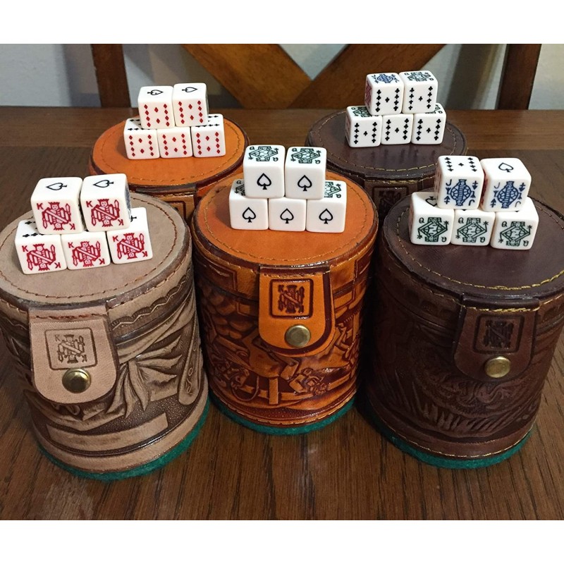 Cubilete Leather Dice Cup Play Casino Traditional Game Handcrafted in Mexico New $43.06 Game Accessories