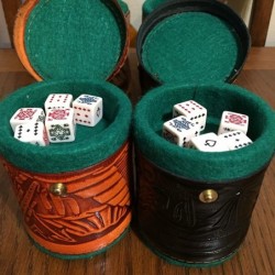 Cubilete Leather Dice Cup Play Casino Traditional Game Handcrafted in Mexico New $43.06 Game Accessories