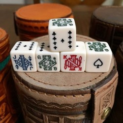 Cubilete Leather Dice Cup Play Casino Traditional Game Handcrafted in Mexico New $43.06 Game Accessories