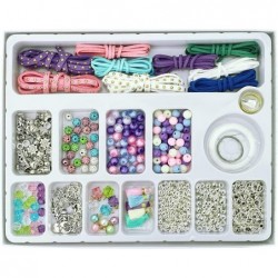 Make Charm Bracelets Kits 800 pcs Premium Bracelet Jewelry Making Kit Arts and Crafts for Girls Best Birthday/Christmas Gifts...