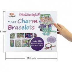 Make Charm Bracelets Kits 800 pcs Premium Bracelet Jewelry Making Kit Arts and Crafts for Girls Best Birthday/Christmas Gifts...